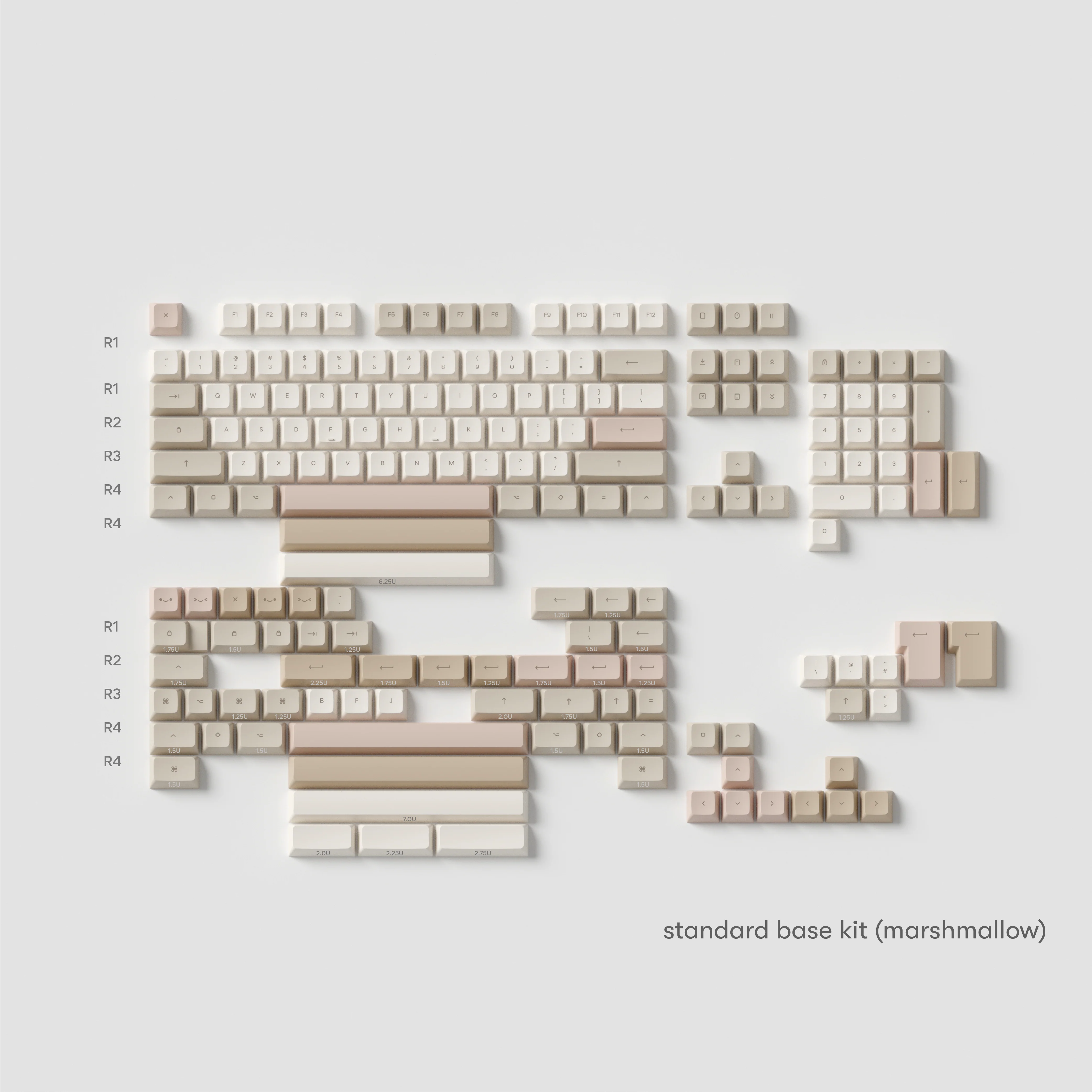 café rose marshmallow keycaps - Image 8