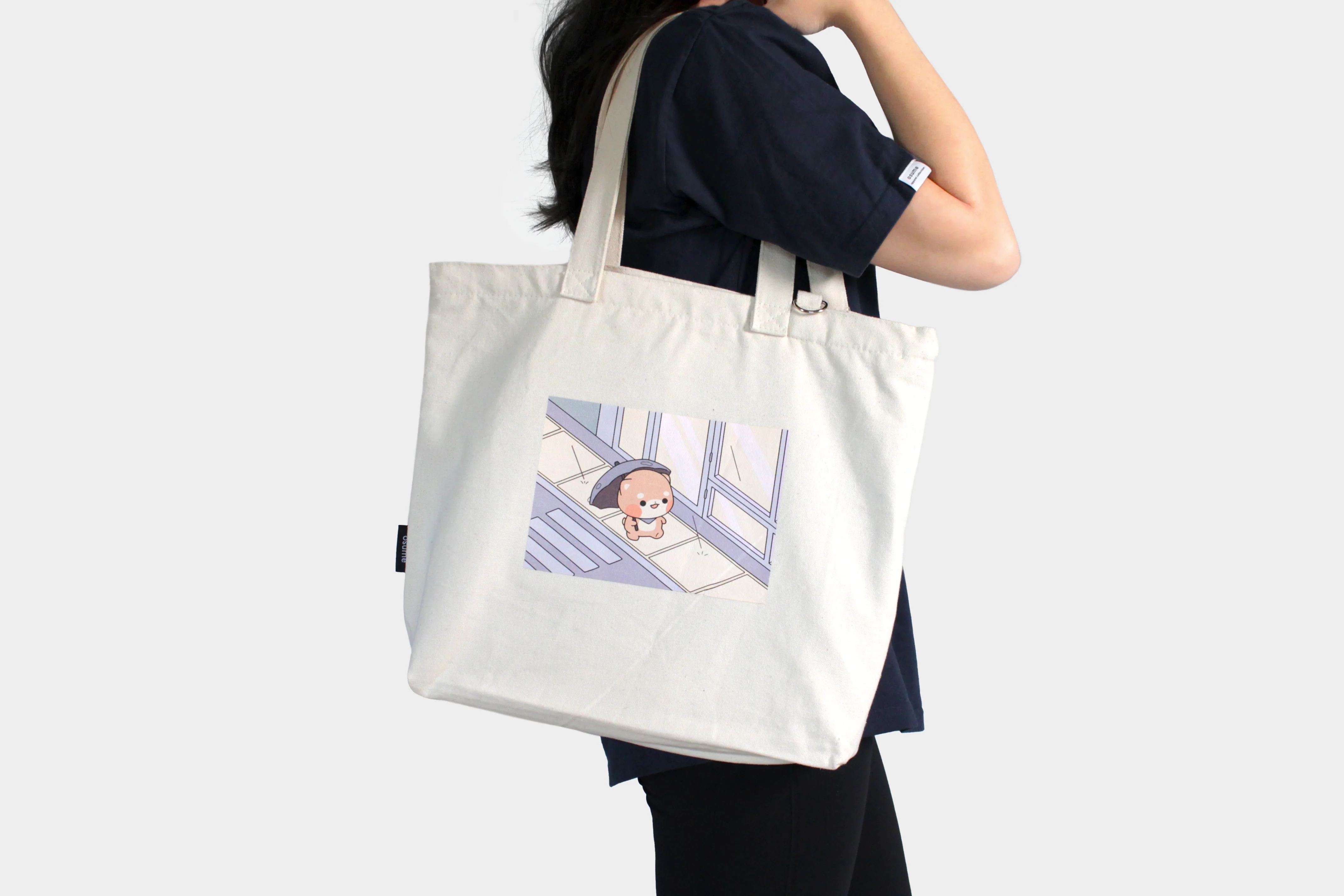 rainy day canvas tote bag - Image 3