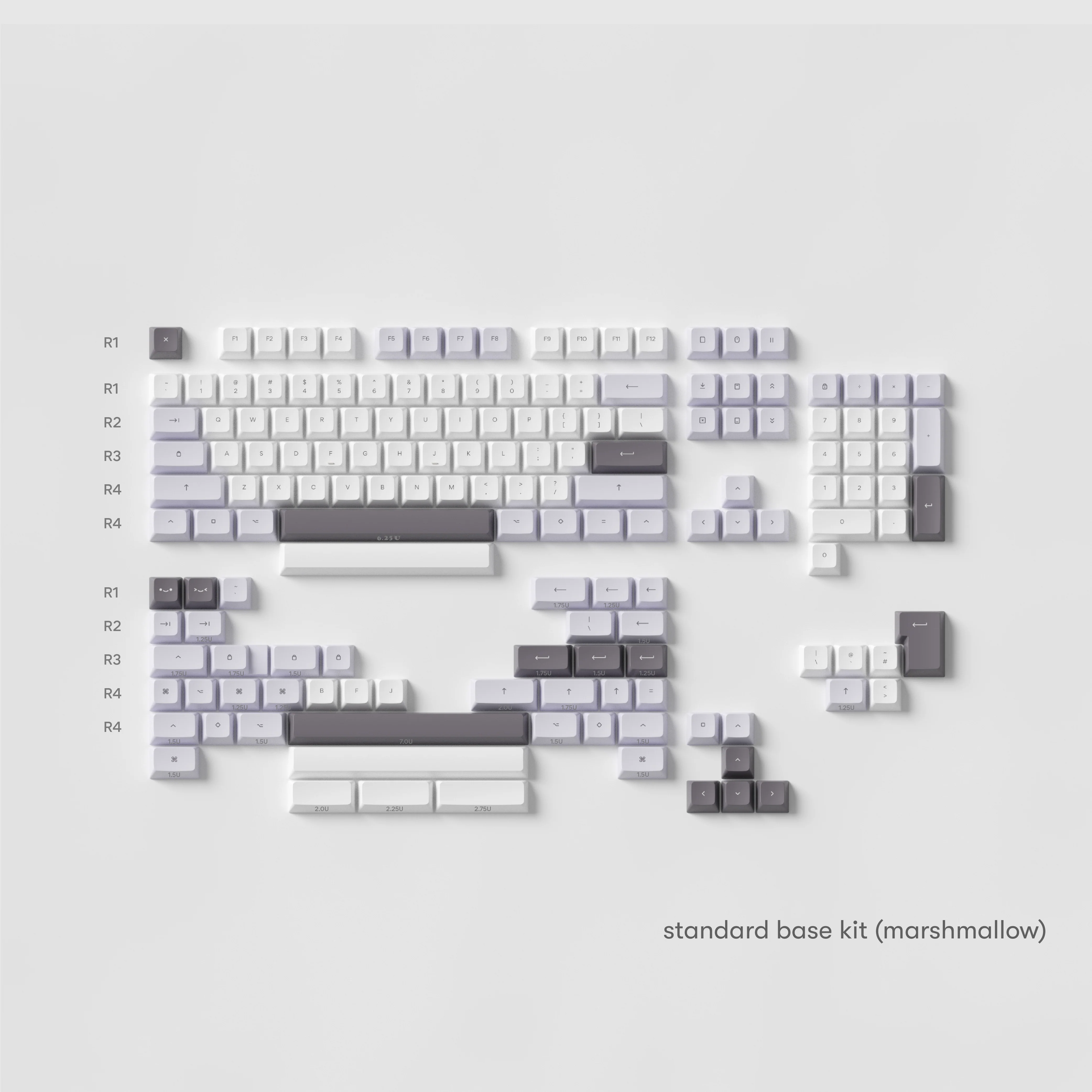 lilac dreams marshmallow keycaps - Image 9