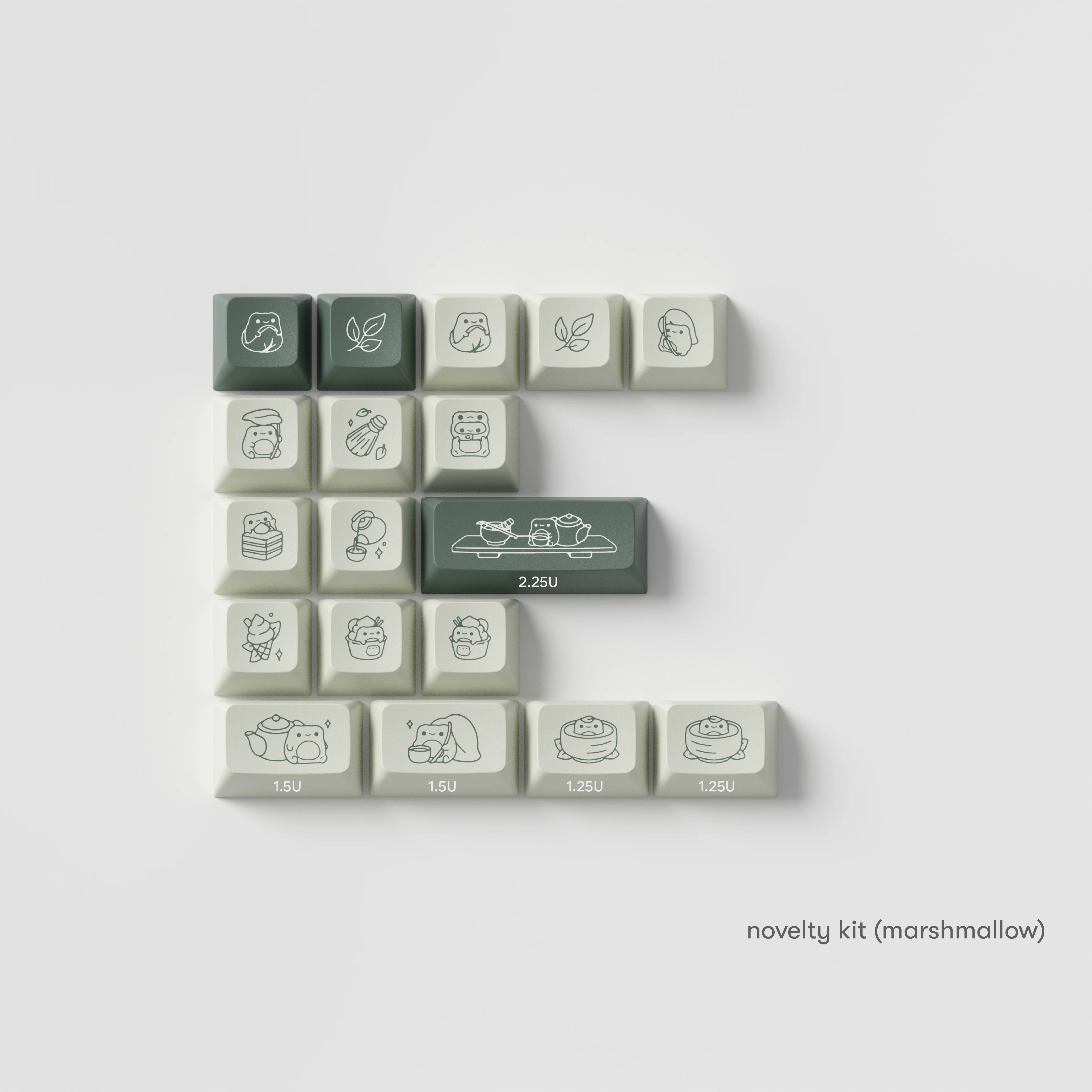 matcha marshmallow keycaps - Image 10