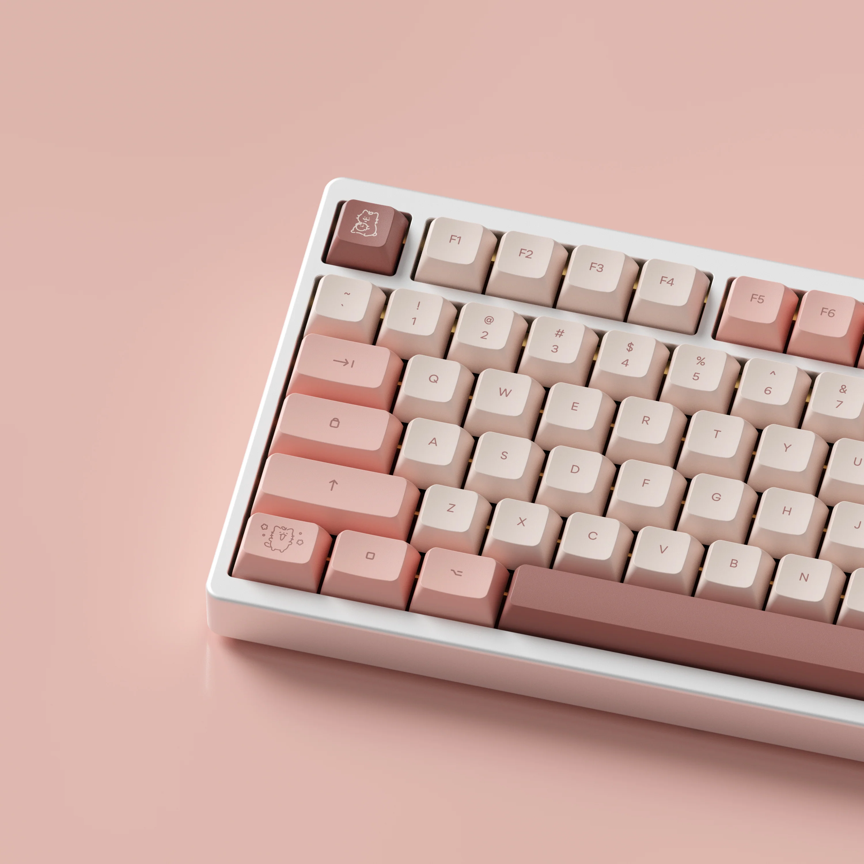 momo neko marshmallow keycaps - Image 4