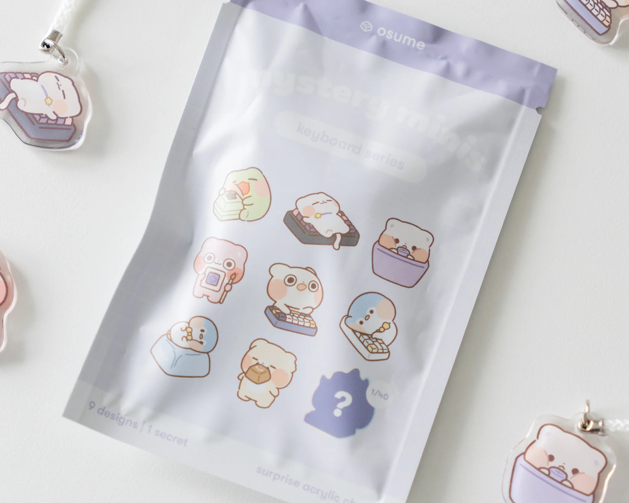 keyboard surprise acrylic charms - Image 5